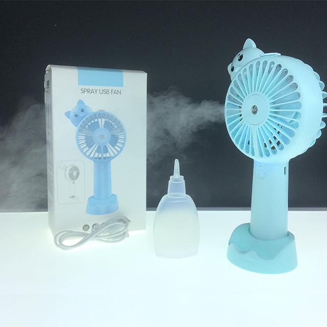 [HCM][3in1] Quạt phun sương 2 chế độ cầm tay có đế làm giá đỡ điện thoại  - Vừa là Quạt cầm tay Mini vừa là Máy phun sương tạo độ ẩm vừa là giá đỡ điện thoại