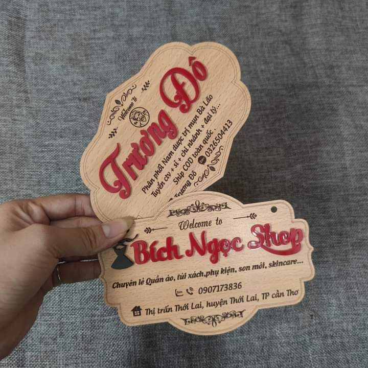 Bảng gỗ quảng cáo MDF