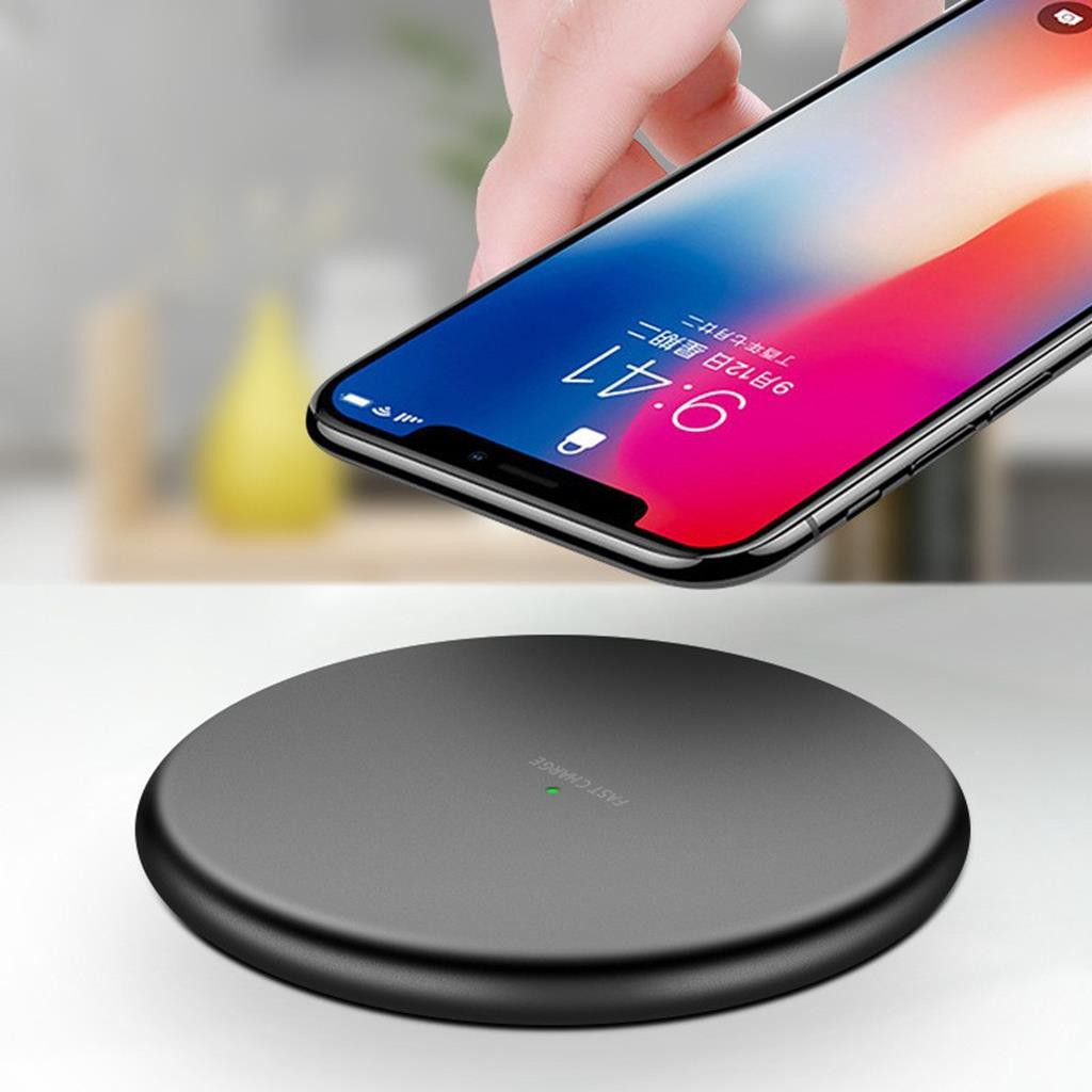 Đĩa Sạc Không Dây Qi Wireless Charger Cho Iphone X Xr Xs Max 8 Plus Samsung Note 8 5 S8 S7 S6 Edge -Dc3848