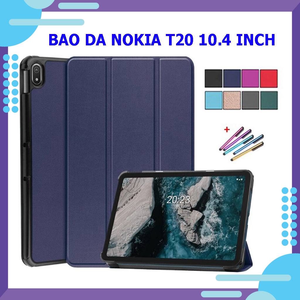 Bao da Nokia T20 10.4 inch cao cấp - Tặng kèm bút cảm ứng