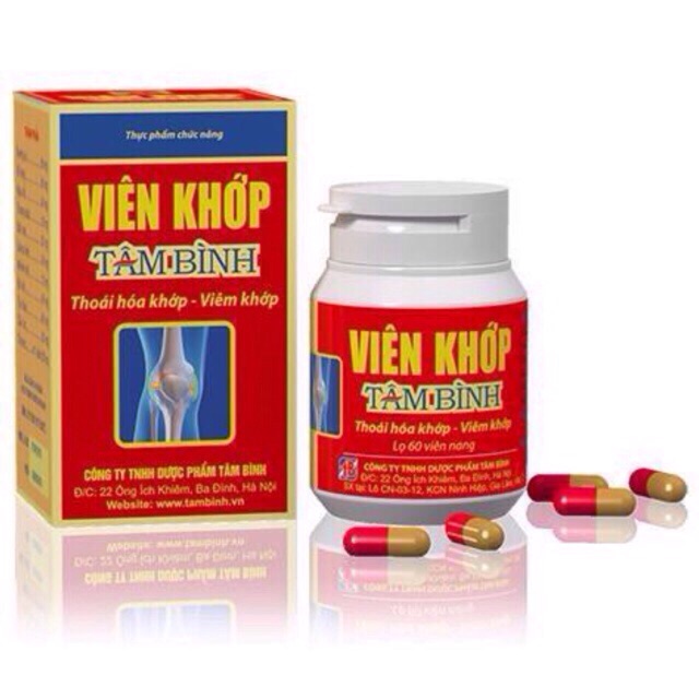 Viên Khớp Tâm Bình - Hỗ trợ người bị thoái hóa khớp, viêm khớp