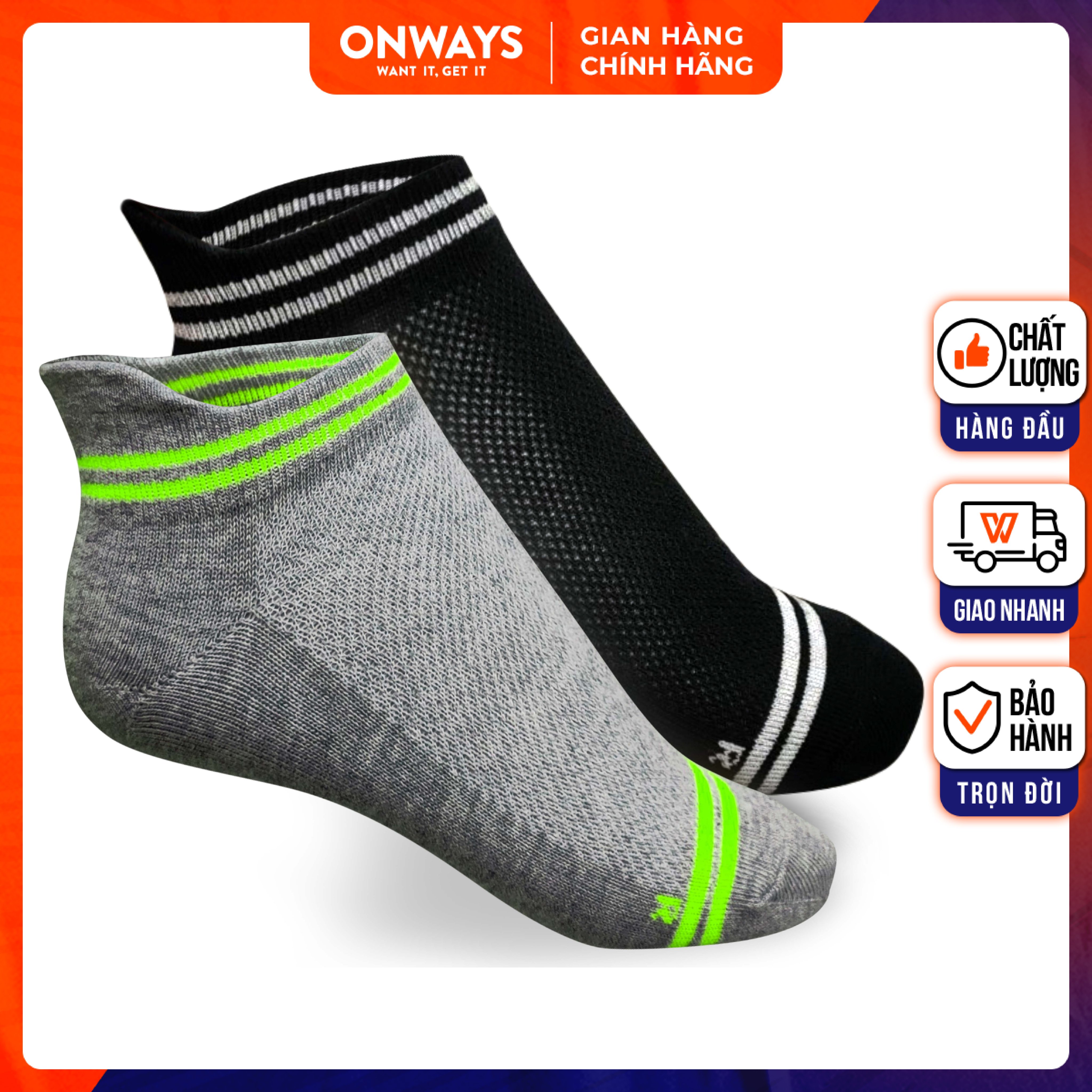 ONWAYS Combo 2 Đôi Vớ Ankle Quickdry Basic