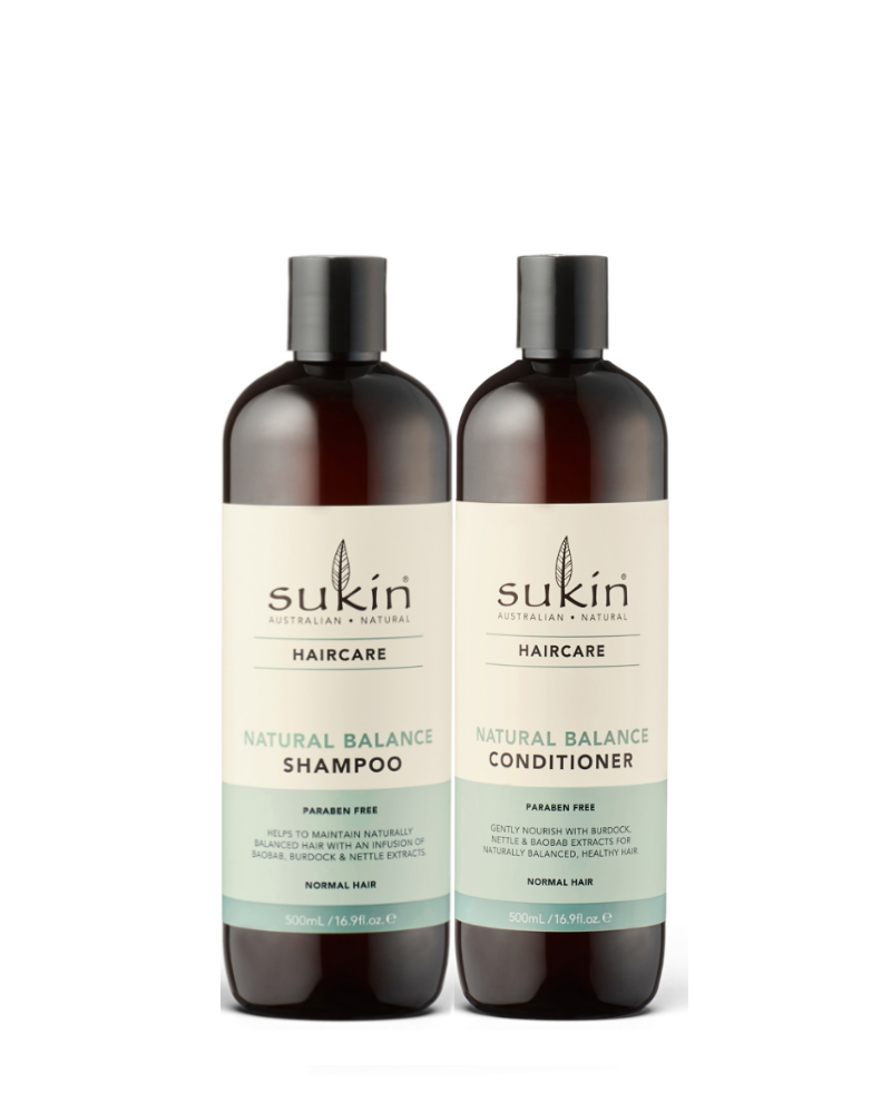 Combo dầu gội và dầu xả chăm sóc tóc từ thiên nhiên sukin natural balance 500ml