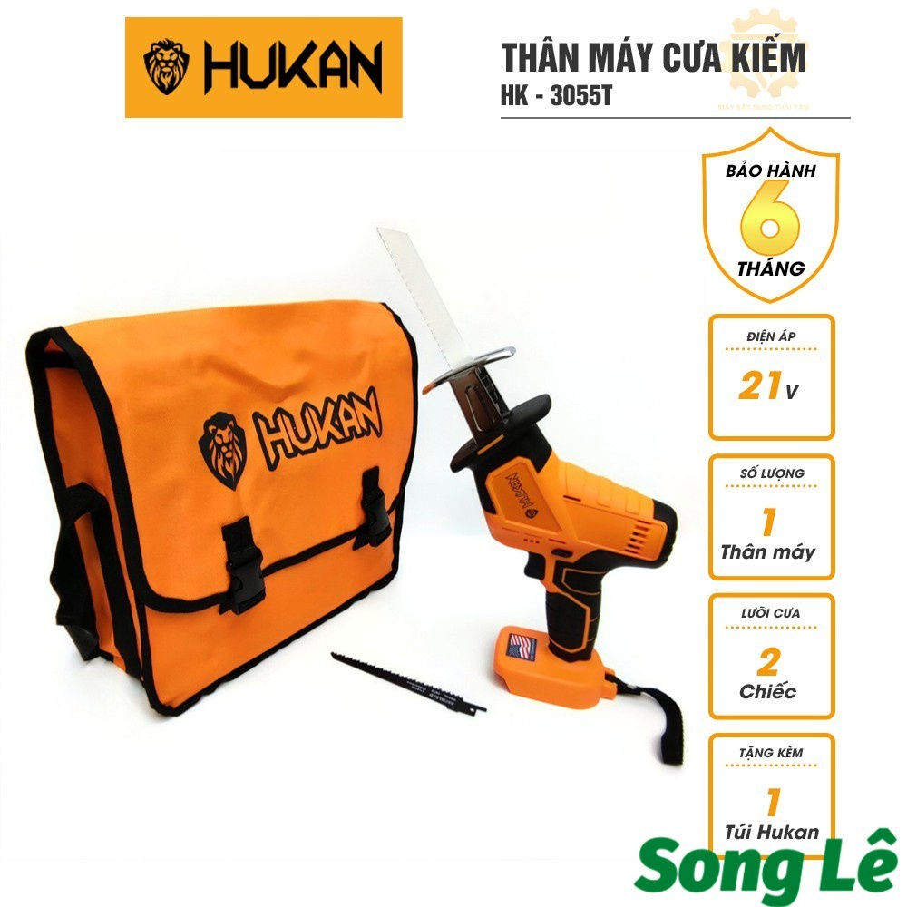 Thân máy cưa kiếm hukan hk-3055t sử dụng pin phổ thông