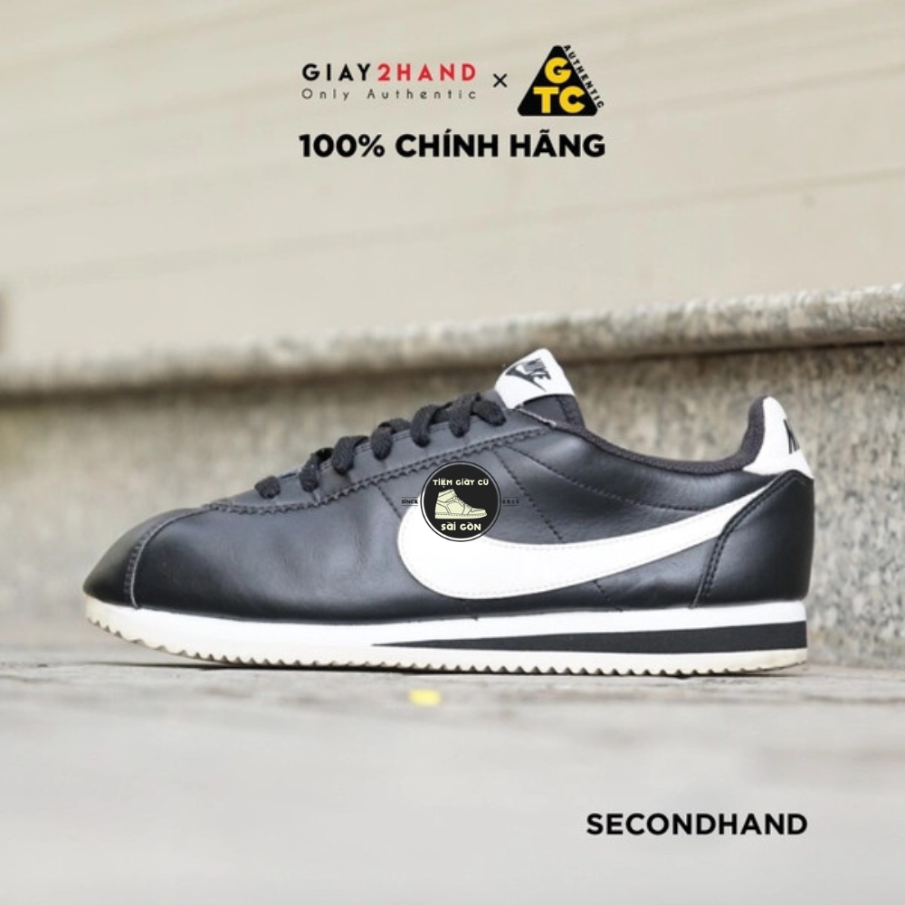 Giày thể thao cortez leather 807471-010 giày cũ chính hãng