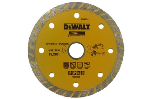 Đĩa cắt ướt + khô105x20x7mm dw4724-b1 dewalt dw4724-b1