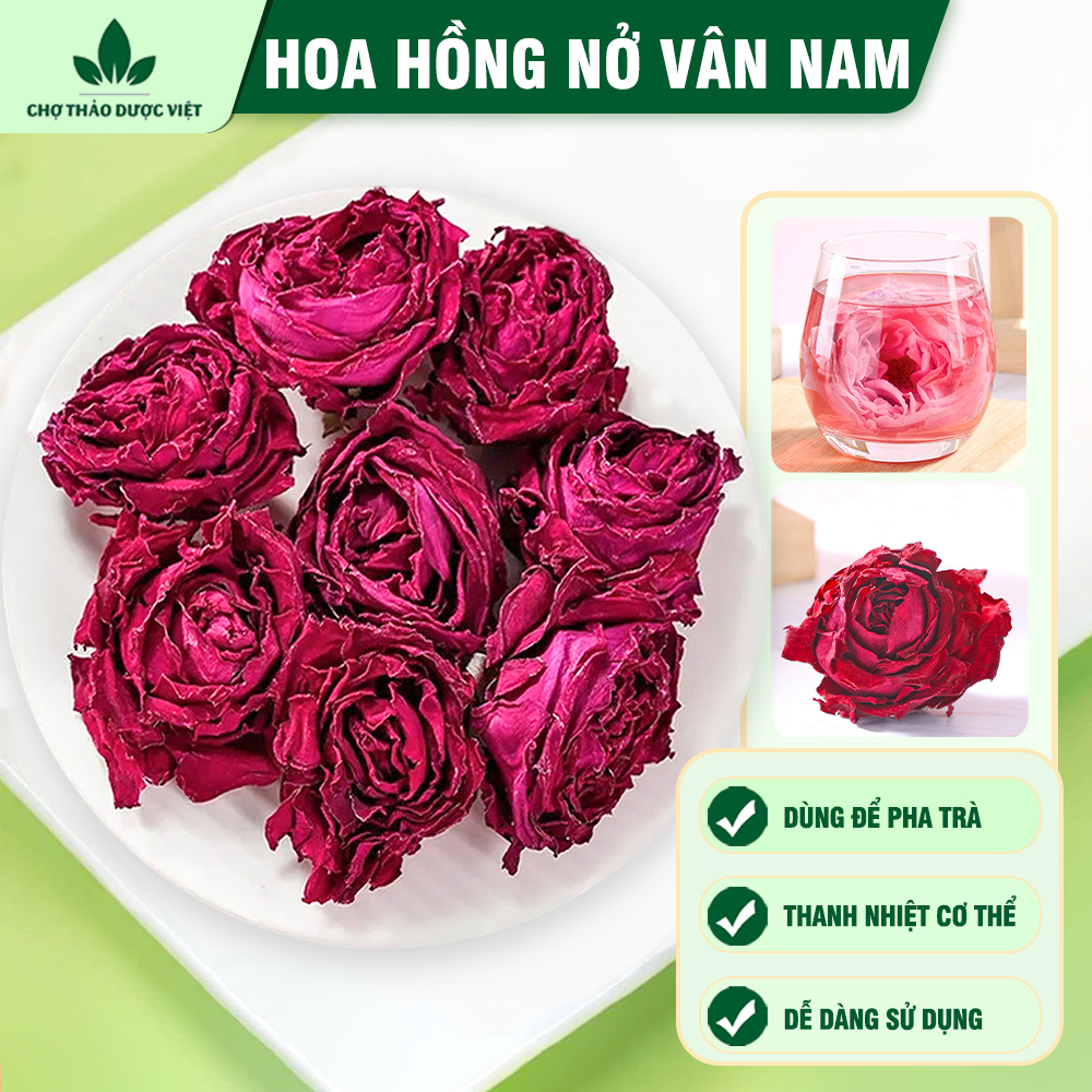 Yunnan Blooming Roses 100g, Pink Rose Tea, Large Blooming Flowers, Super Sweet, Used to Make Beauty Tea