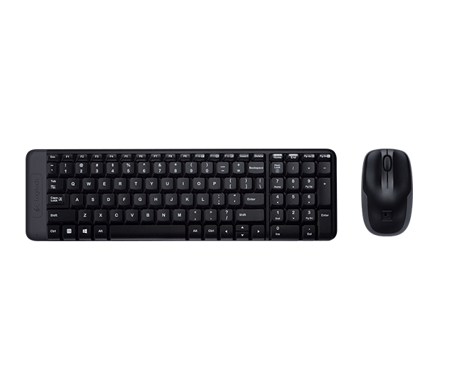 Bộ bàn phím và chuột không dây logitech wireless mk220 chính hãng