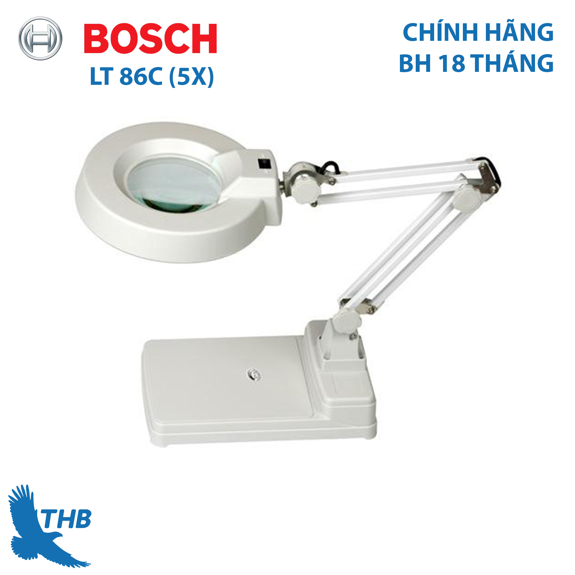 Kính lúp công nghiệp để bàn LT 86C (5X)