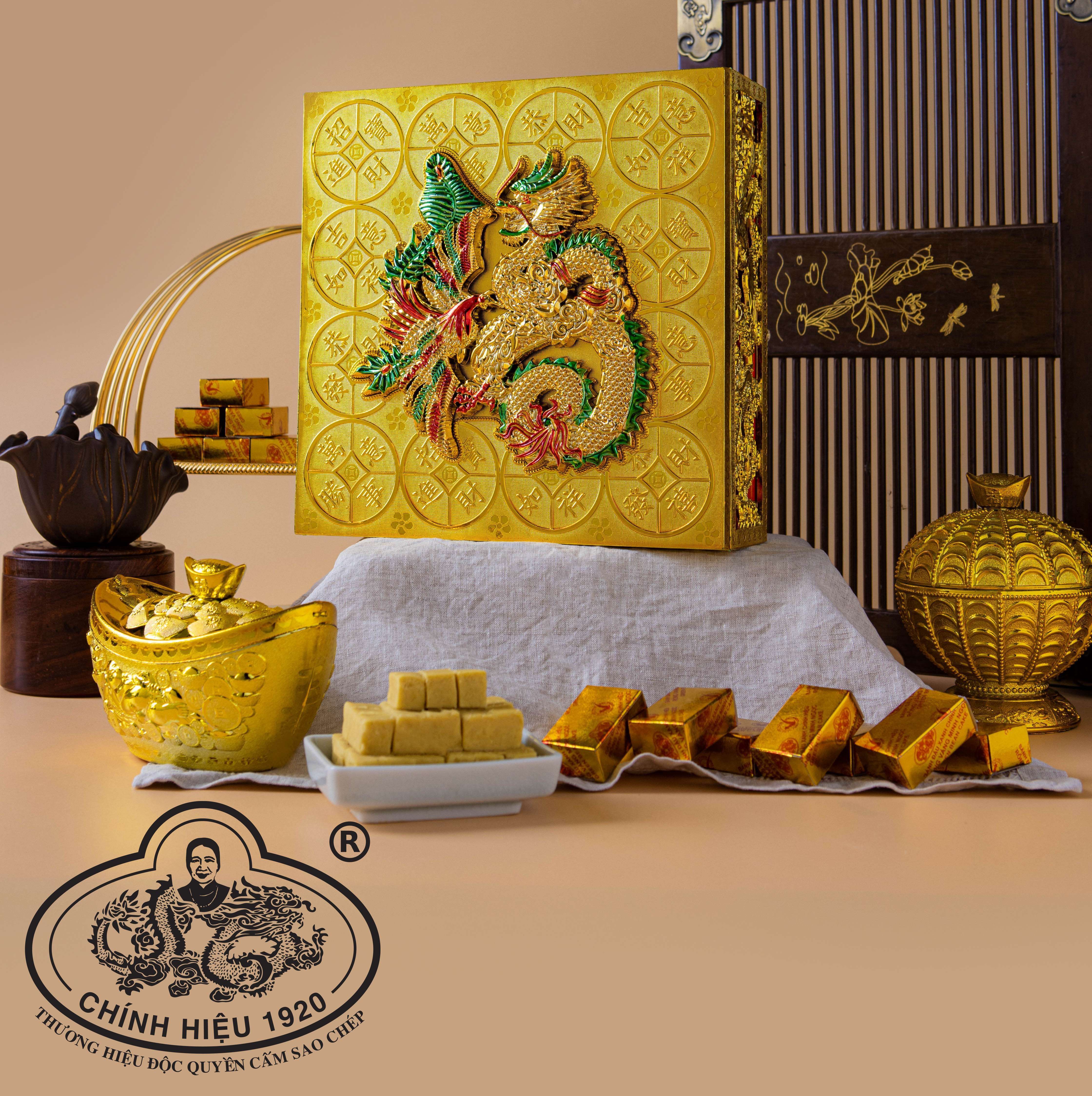 Bánh Đậu Xanh Rồng Vàng Minh Ngọc Long Phụng