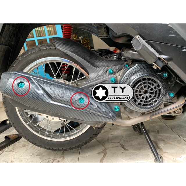 [HCM][VISION] COMBO 2 CON ỐC TITAN GR5 GẮN ỐP PÔ XE VÍION - CAM KẾT CHUẨN GR5