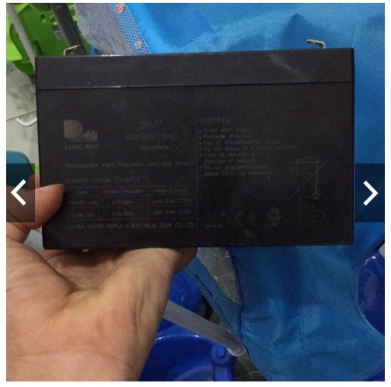 Ắc quy xe điện trẻ em cho xe máy điện 6v 4,5a và ô tô điện 12v 8a
