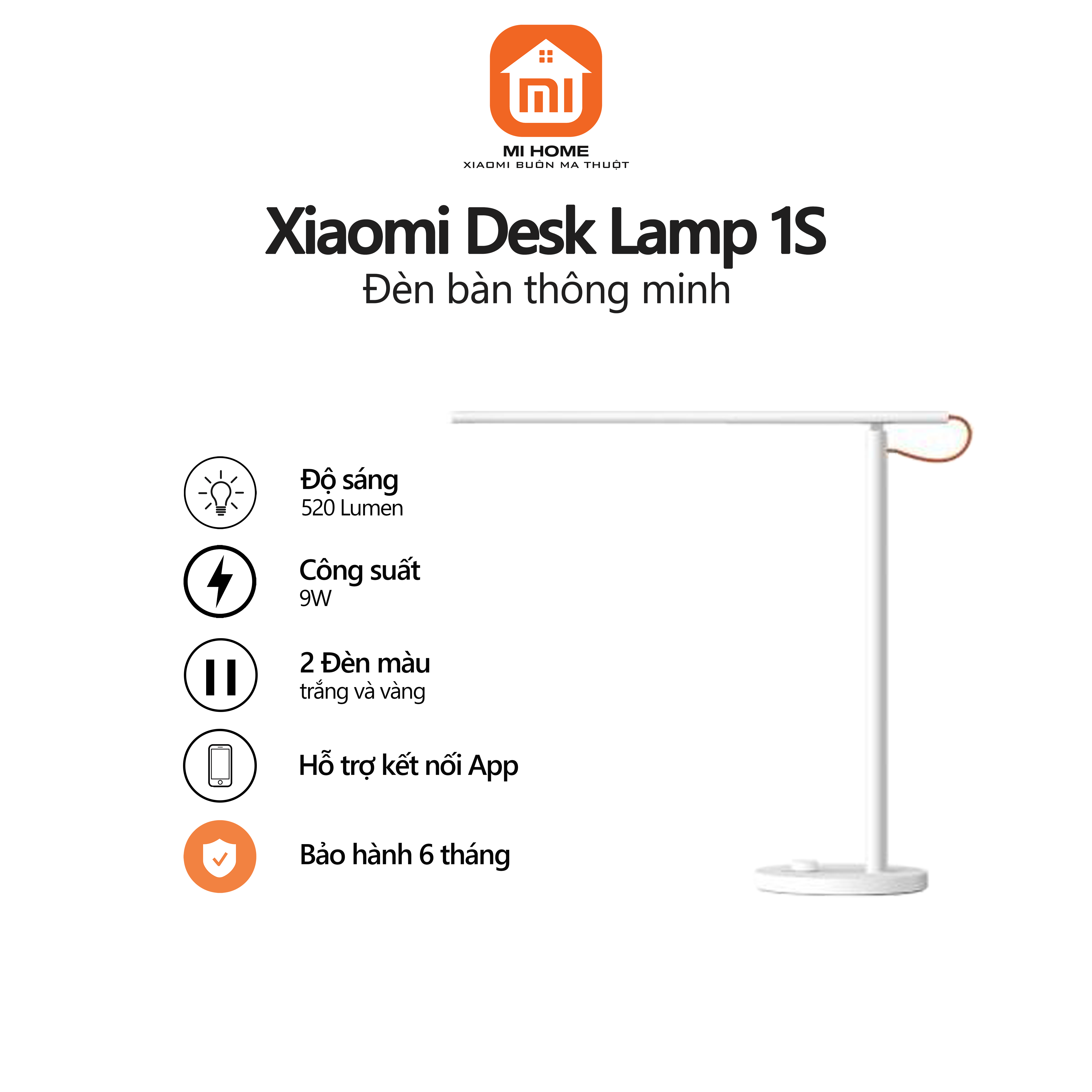 Đèn bàn thông minh Xiaomi 1S Homekit