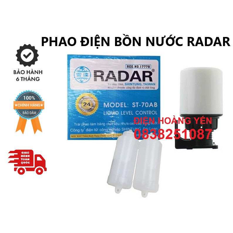 Phao cơ thông minh, phao điện Radar Đóng - Ngắt Máy Bơm tự động