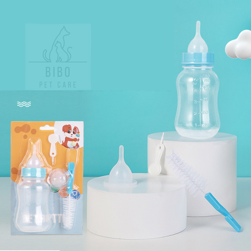 Bình sữa cho chó mèo thú cưng Pet bottles kèm cây rửa tiện lợi chất liệu nhựa an toàn - Medipet