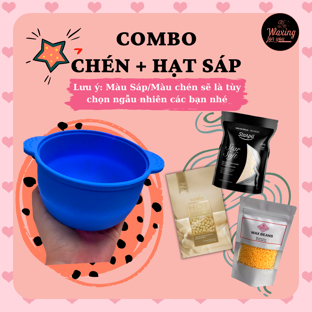 COMBO CHÉN SILICON CHỐNG DÍNH + SÁP WAX BEANS ITALWAX