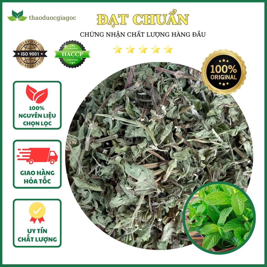 1kg thân lá bạc hà khô thơm ngon chuẩn xịn.