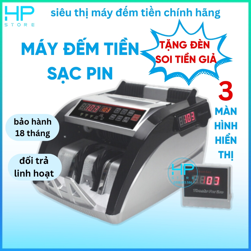Máy đếm tiền silicon mc 2500v, công nghệ mỹ, nhỏ gọn, siêu bền, mẫu mới 2022