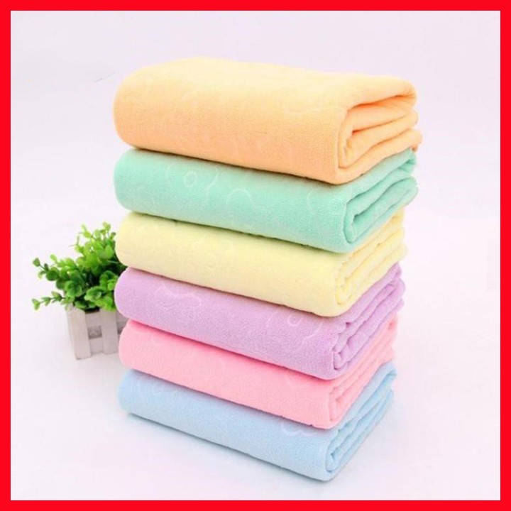 Khăn tắm siêu mềm mịn khổ lớn 70x140 cm khăn tắm nhật hình gấu siêu thị thành luân cơ sở 268