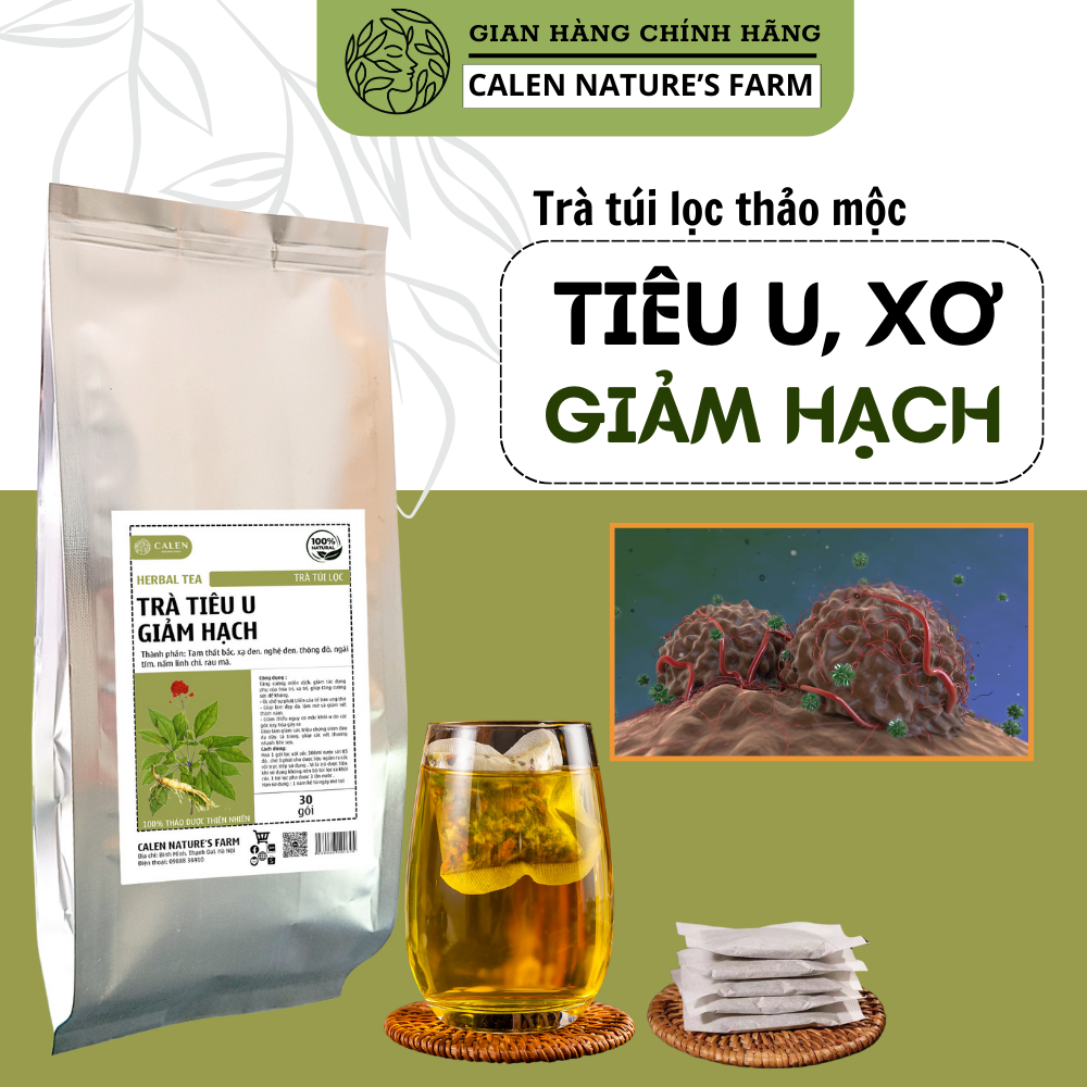 Trà tiêu u tuyến giáp Calen Nature Farm bổ sung i ốt giảm sưng cổ bướu cổ tăng cường đề kháng hậu phẫu thuật