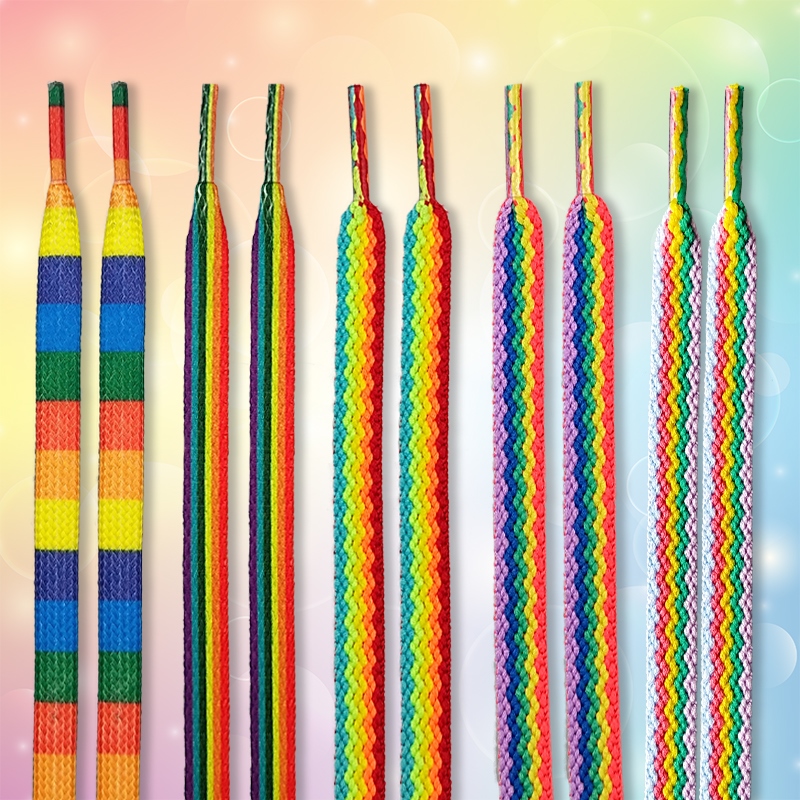 【CW】 Fashion Shoelaces Men Women Personality Printing Basketball Shoes Laces Dropship