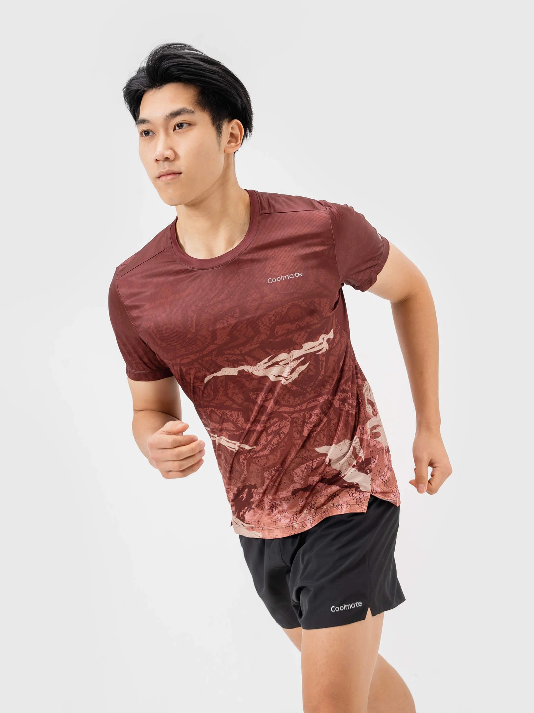 [CHỈ 25-29.6 TẶNG QUÀ ĐƠN 349K]Áo thun Chạy bộ Graphic Jungle - Thương hiệu Coolmate