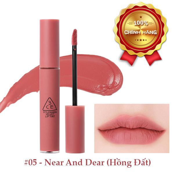 Son Kem Lì 3CE Velvet Lip Tint #Near And Dear - Màu Hồng Đất Số 5