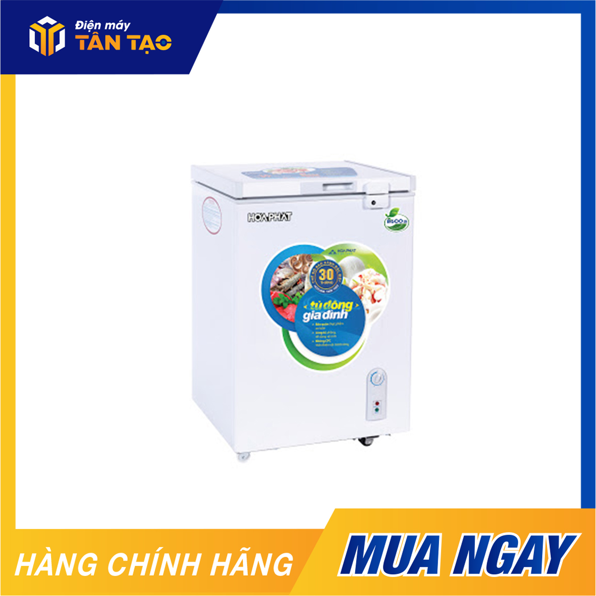 Tủ đông Hòa Phát HCF 106S1N 107 lít - trắng