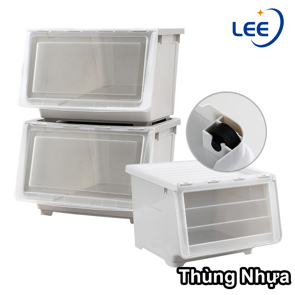 Stackable Box - Plastic Storage box Container home Organizer Drawer