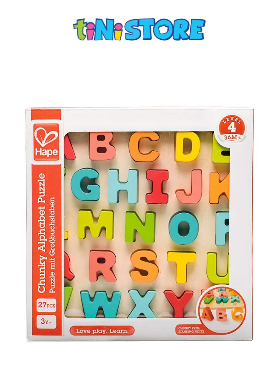 Tinistore-đồ chơi bộ xếp chữ hape e1551a