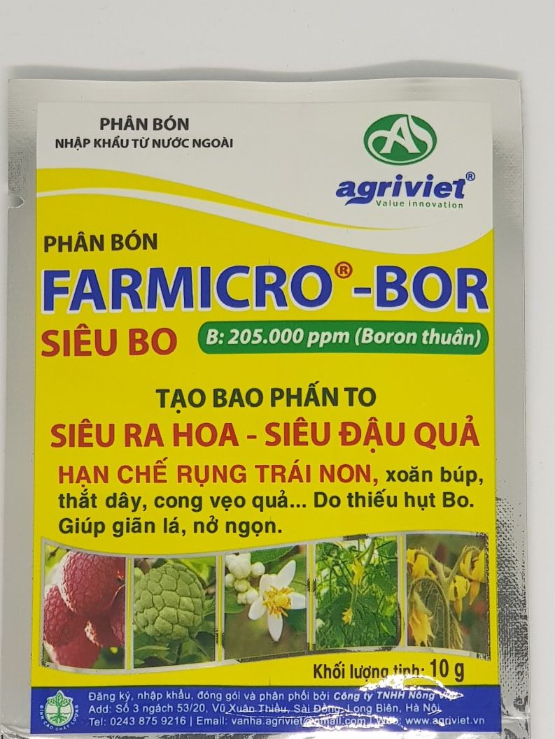 phân bón kích thích ra hoa đậu quả chống rụng quả non; thuốc kích thích ra hoa đậu quả  - Sieubo10Gram.