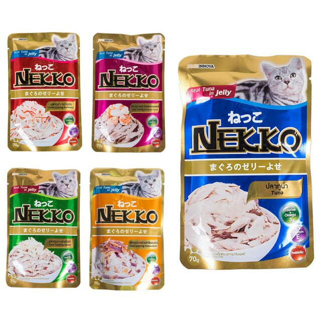 [HCM]Pate nước sốt cho Mèo Nekko-18k