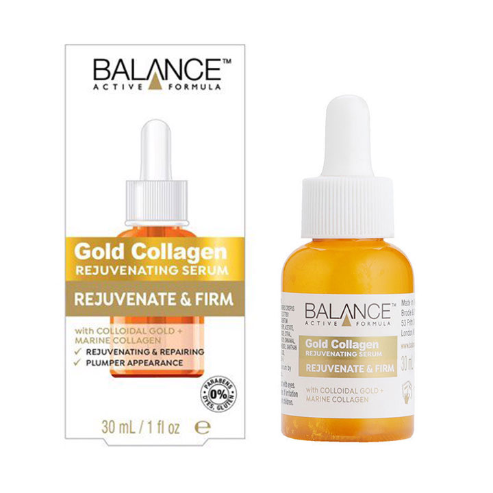 Serum Trẻ Hóa Tái Tạo Da Balance Active Formula Gold Collagen Rejuvenating 30ml