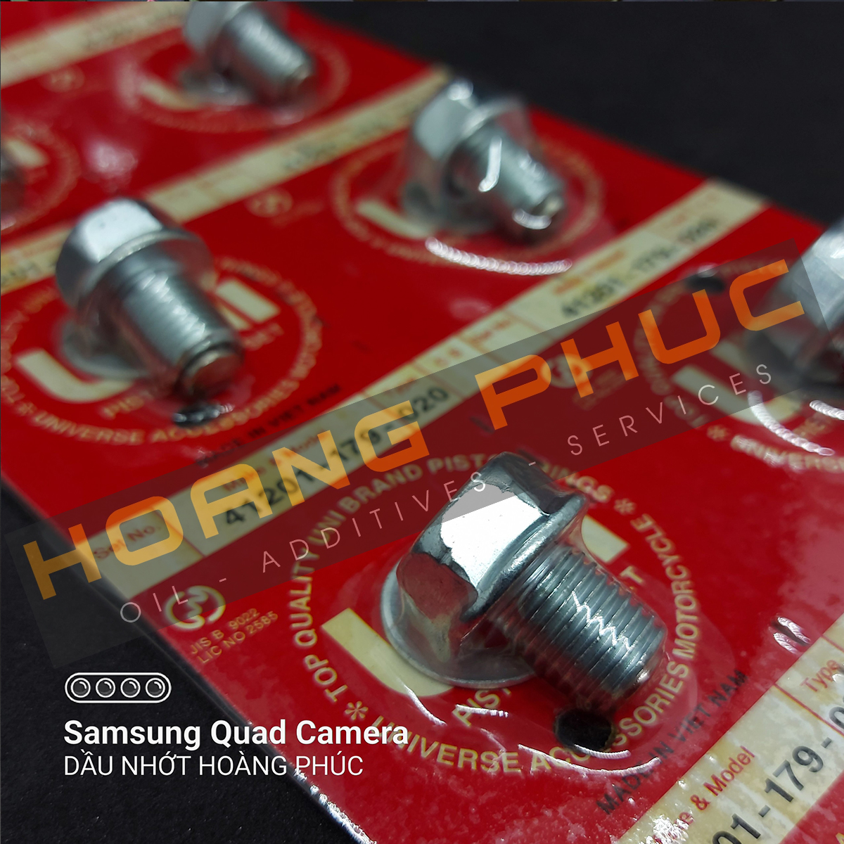 Ốc xả nhớt nam châm UNIVERSE dùng thay cho ốc zin xe HONDA