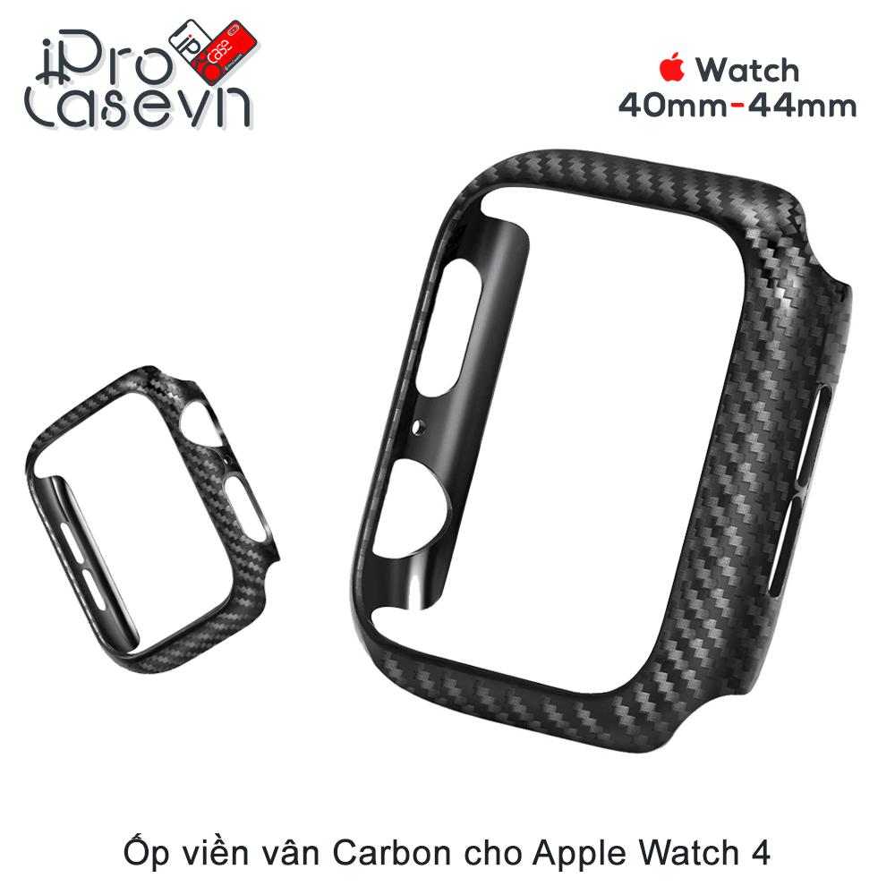Ốp viền vân Carbon cho Apple Watch Serial 4