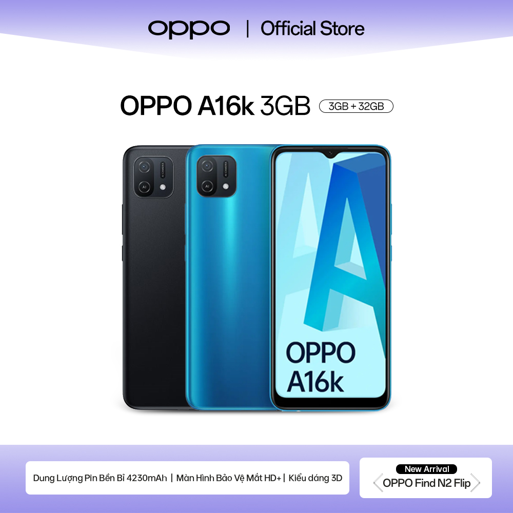 Điện thoại oppo a16k - hàng chính hãng