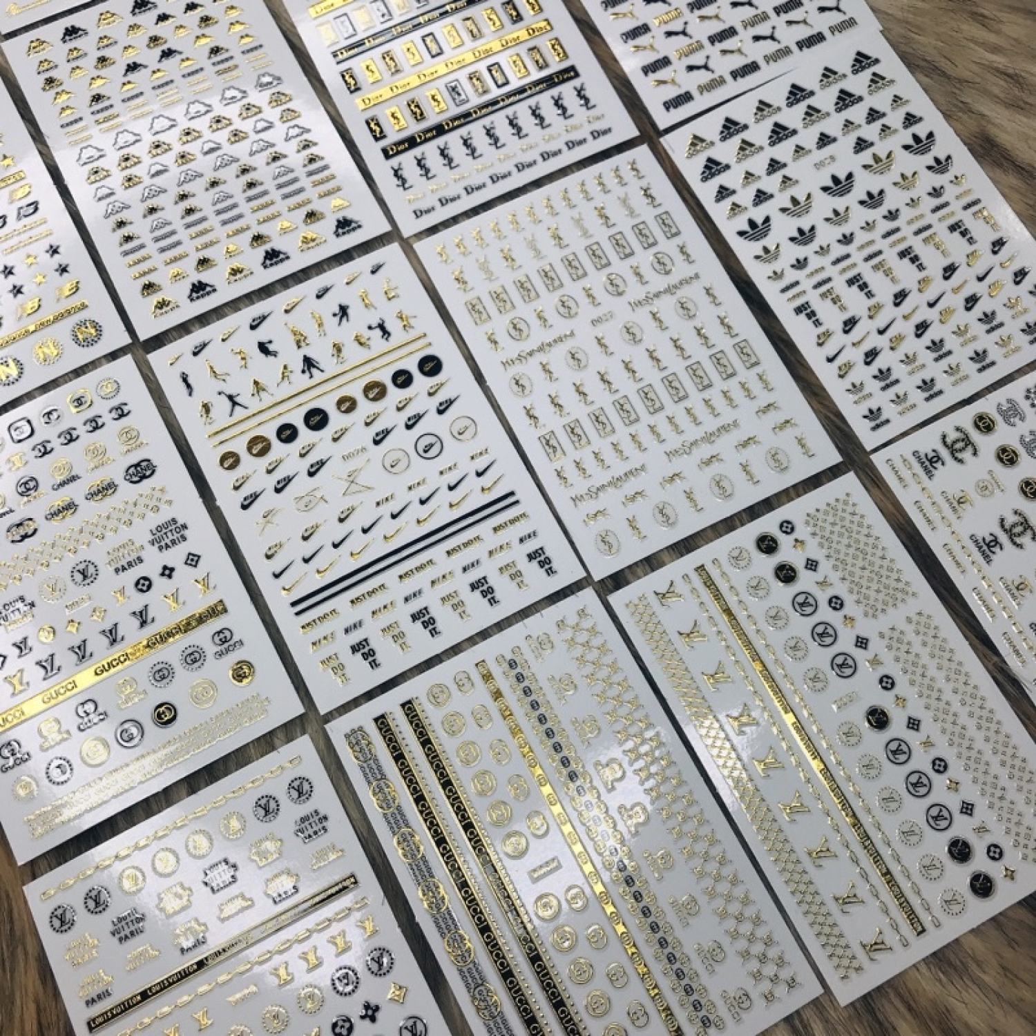 [Lily66]-Sticker , Nhãn dán Bộ sưu tập 1 Logo thương hiệu cao cấp