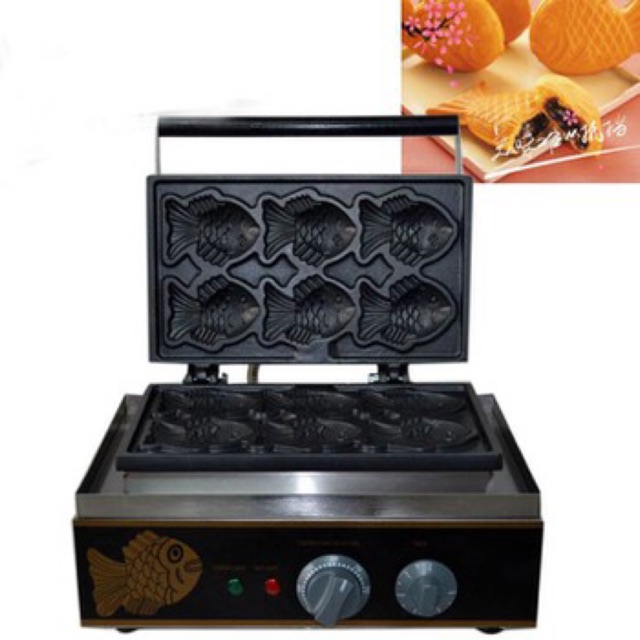 Máy làm bánh cá - máy nướng bánh cá taiyaki