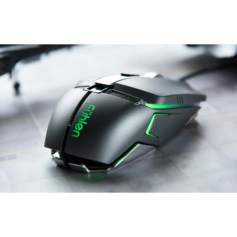 Mefu059 mouse fuhlen co510 rgb gaming silver usb