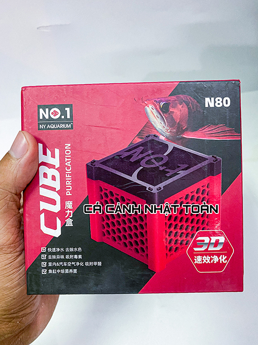 "hoàn tiền đến 10%" vật liệu lọc khối lập phương than hoạt tính no1 cube ny aquarium