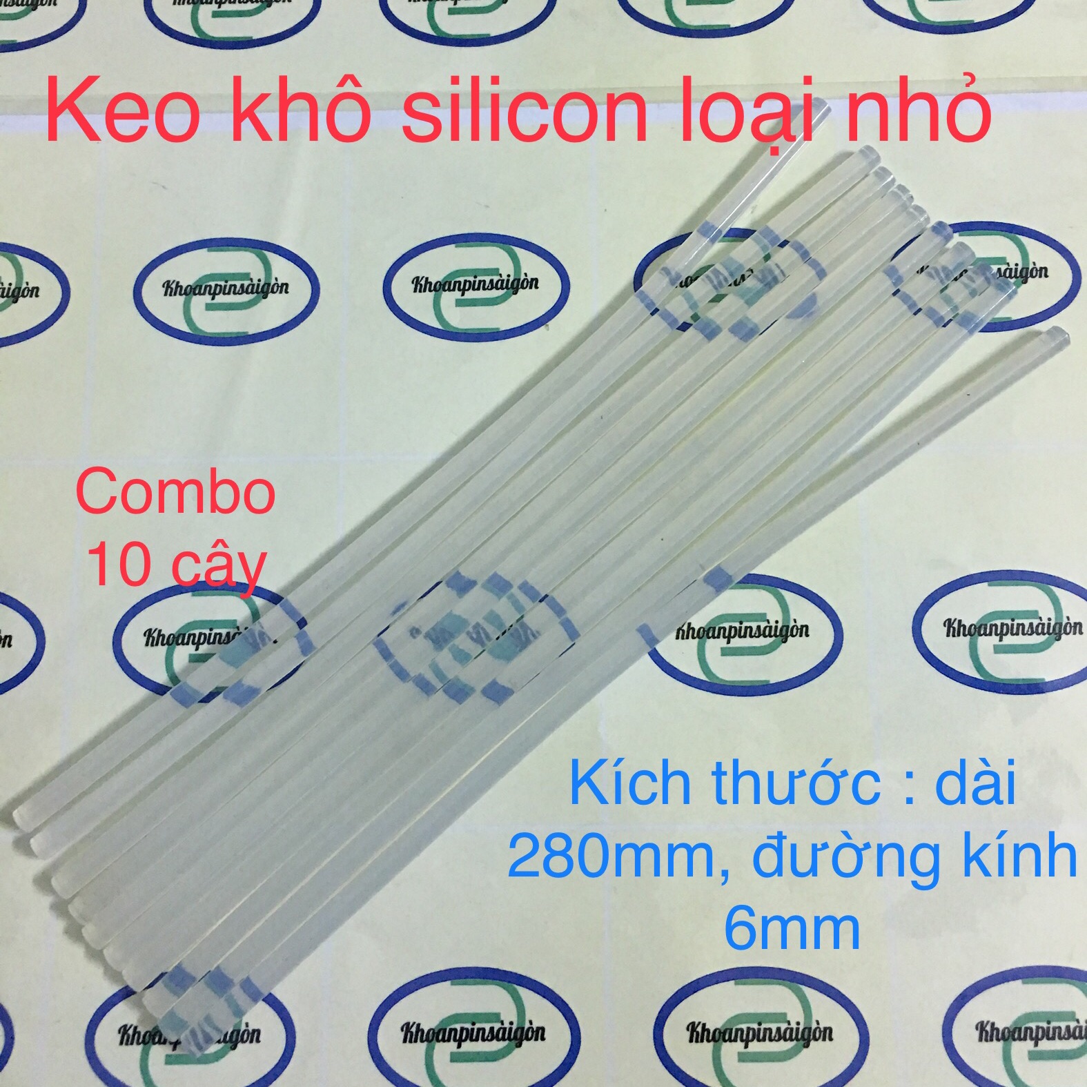 Keo cây silicon ( nến silicon khô), combo 10 cây nhỏ