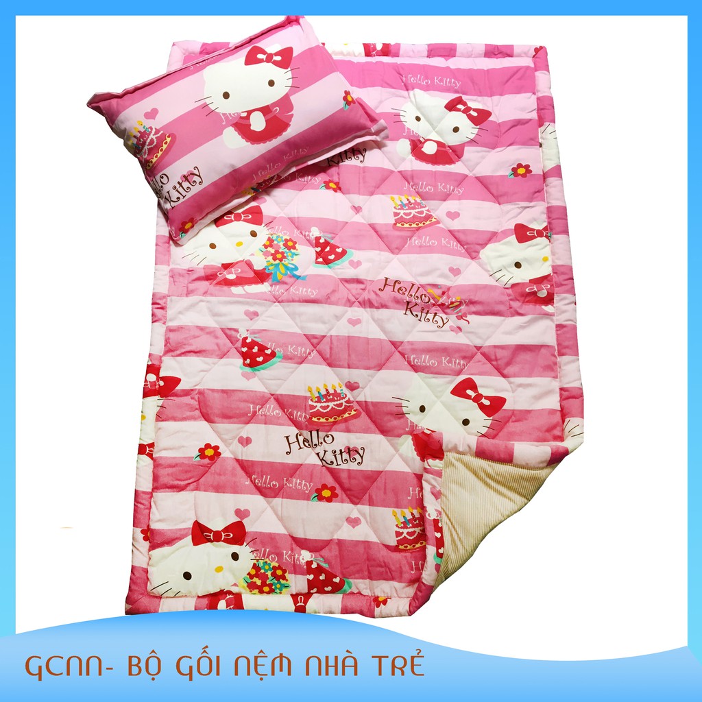[HCM]Bộ gối nằmnệm cho bé-Bộ Gối Nệm Nhà Trẻ Vải Thắng Lợi BL cao cấp cho bé