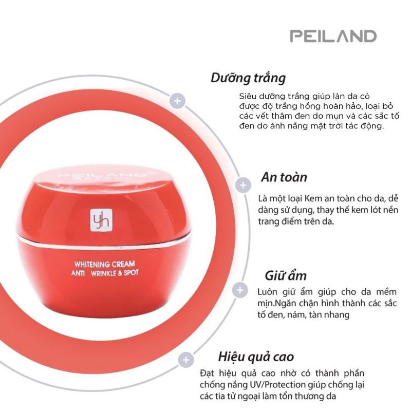 Kem Peiland màu cam dưỡng da siêu trắng chống nắng 20g Ⓡ