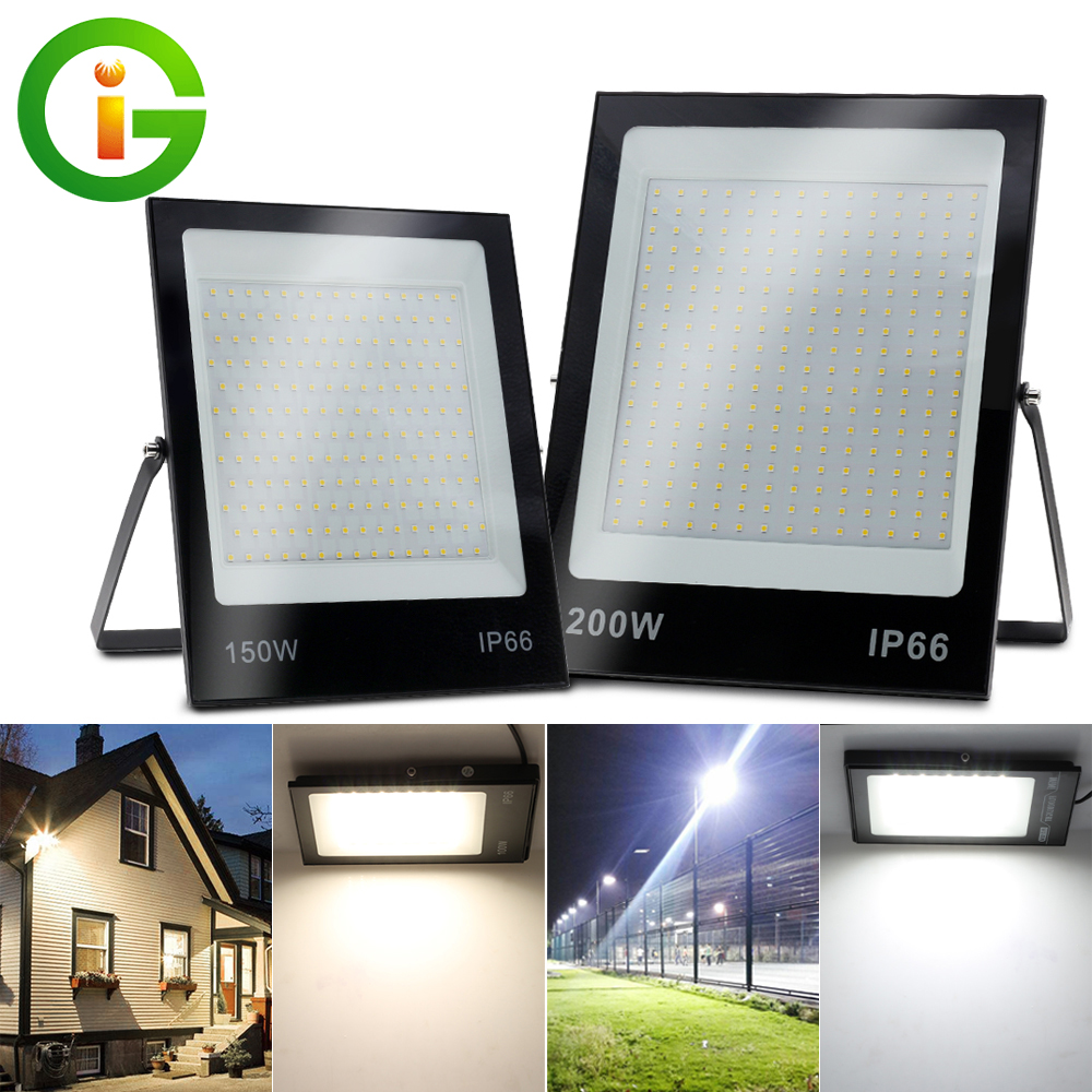 Đèn pha đèn pha led chiếu điểm 50w 100w 150w 200w 240v đèn ngoài trời đèn pha led ip66 chống nước đèn tường đèn đường ô cửa nhà để xe