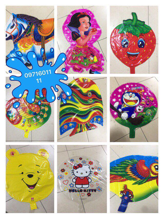 Combo sỉ 100 quả bóng bay con thú kèm que cắm bóng loại to