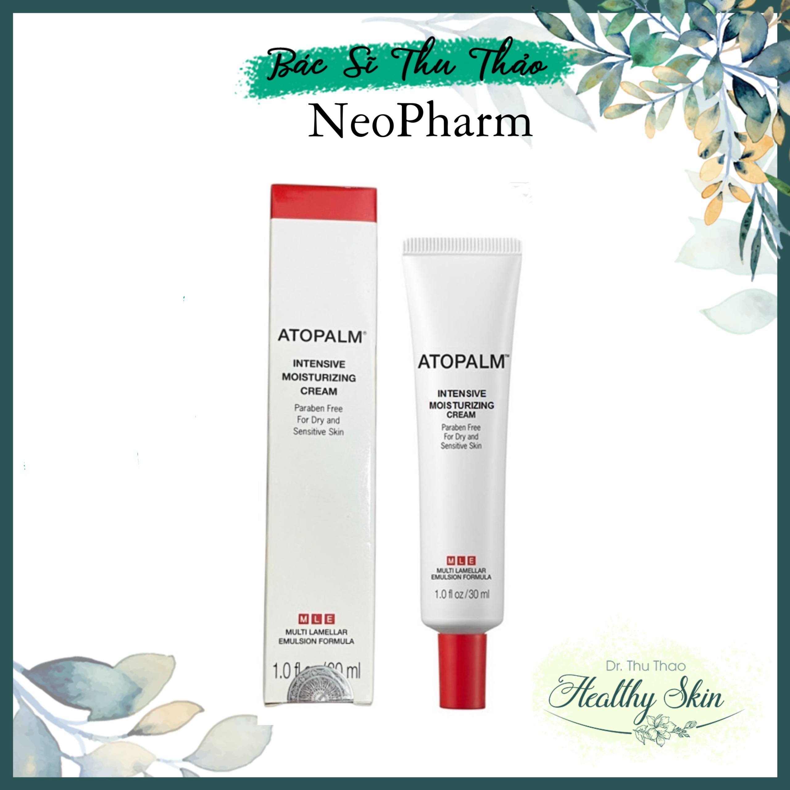 [30m] Kem dưỡng ẩm Atopalm intensive moisturizing cream hỗ Trợ Chàm viêm da cơ địa