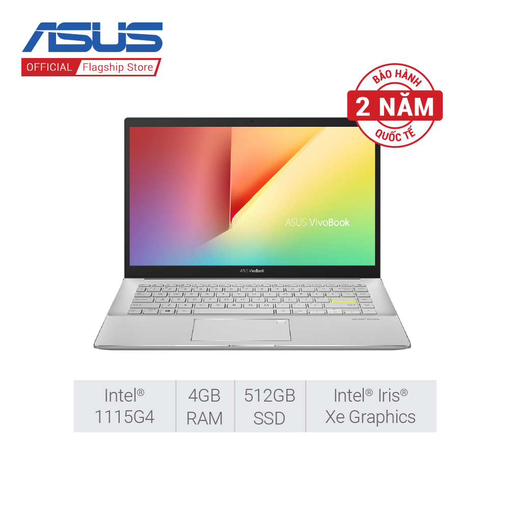 Laptop Asus VivoBook A515EA-BQ1530W i3 1115G4 | 4GB RAM | 512GB SSD | 15.6 FHD | Win11| BẠC
