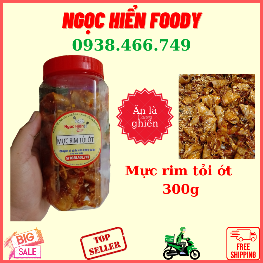[Chuyên sỉ hàng khô đi nước ngoài] Khô mực rim sa tế, mực rim tỏi ớt, mực rim nước mắm ( hàng nhà làm khô mực chất lượng )