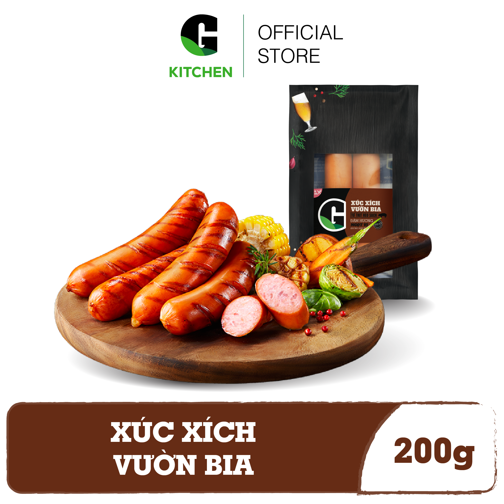 [Giao nội thành HCM] Xúc Xích Vườn Bia G Kitchen 200g