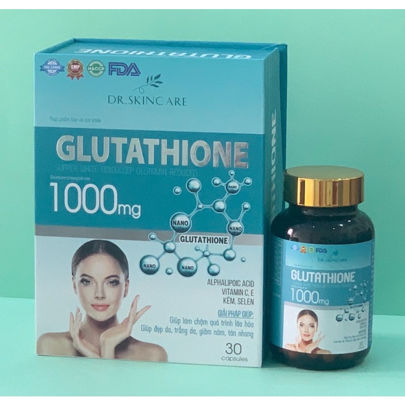 Viên Uống Trắng Ngăn Ngừa Lão Hóa Trắng Da Glutathione 1000mg